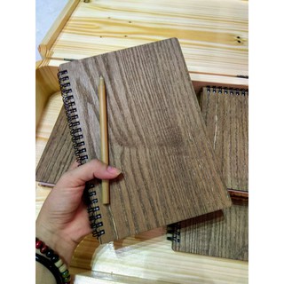 Sổ tay bìa gỗ decor (15.5x22) _ Xưởng LUXI decor
