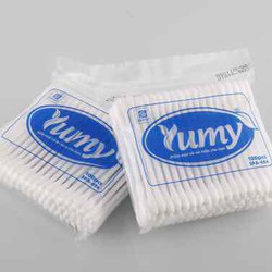 Gói 100 Tăm bông YUMY, ATEN 100% COTTON, tăm bông 2 đầu ngoáy tai