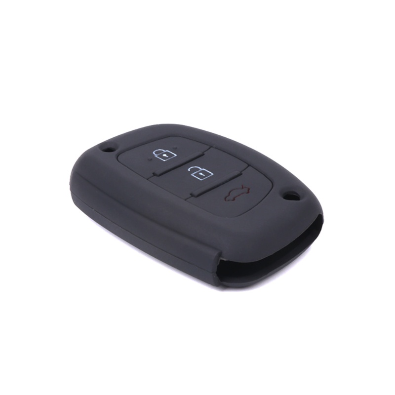 Vỏ Silicon 3 Nút Bảo Vệ Chìa Khóa Xe Hơi Hyundai IX25 IX35 Cretaa