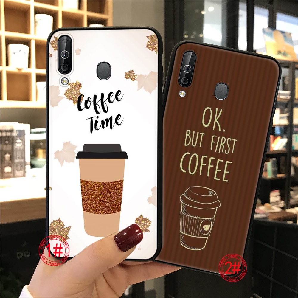 Ốp Điện Thoại TPU Mềm Họa Tiết Cà Phê Hoạt Hình 49Q Cho iPhone 6 6S 7 8 Plus X XS XR 11 Pro Max