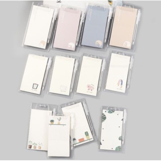 Giấy ghi chú / Note kèm bìa mica dài xinh xắn