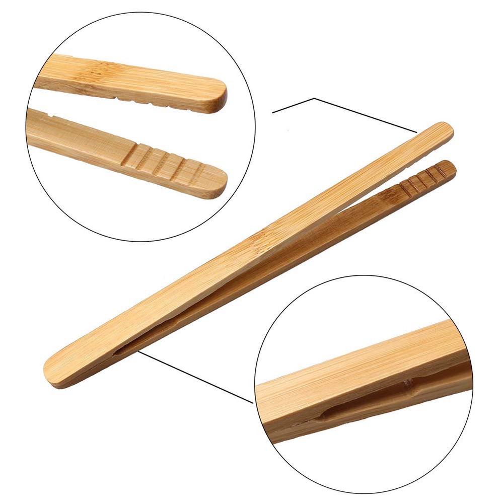 Set 4 Kẹp Gắp Thức Ăn Bằng Tre Tiện Lợi
