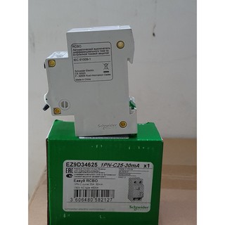Cầu dao RCBO Schneider EZ9D346(1P+N 10A 16A 20A 25A, 32A, 40A  4.5kA 30mA)