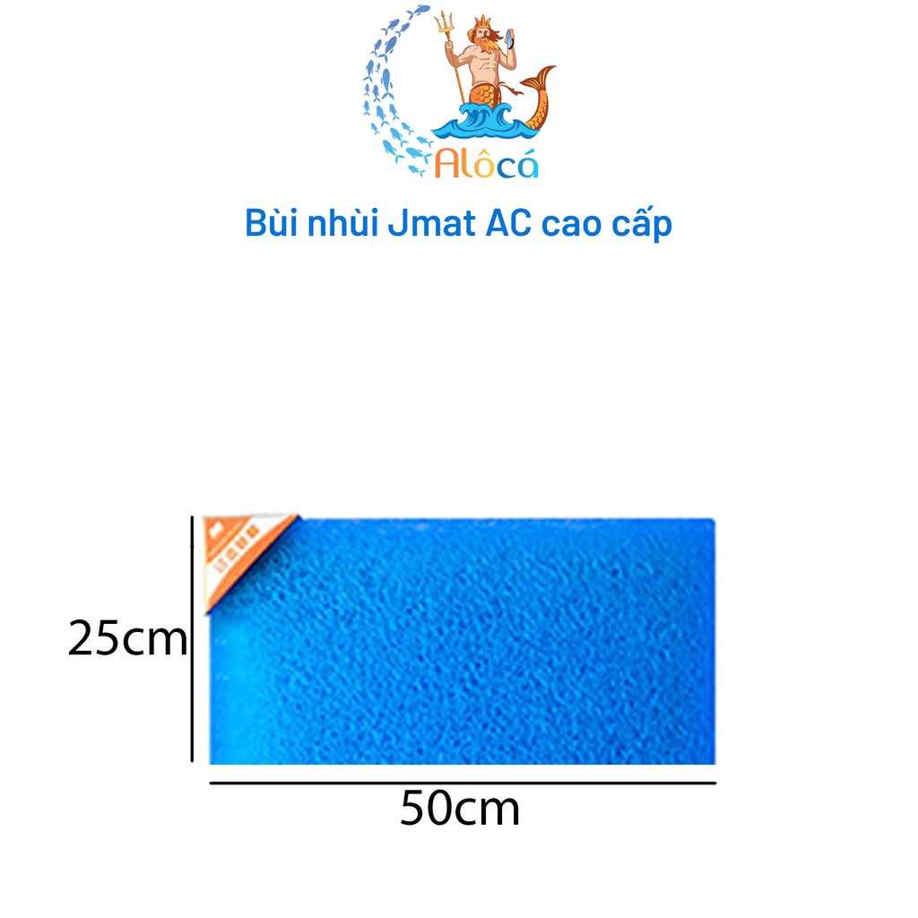 Bùi nhùi không keo Jmat AC cỡ 50x20cm đến 50x50cm làm sạch nước bể cá cảnh