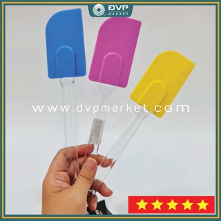 Vét bột silicon, spatula Sanneng cao cấp các màu khác nhau