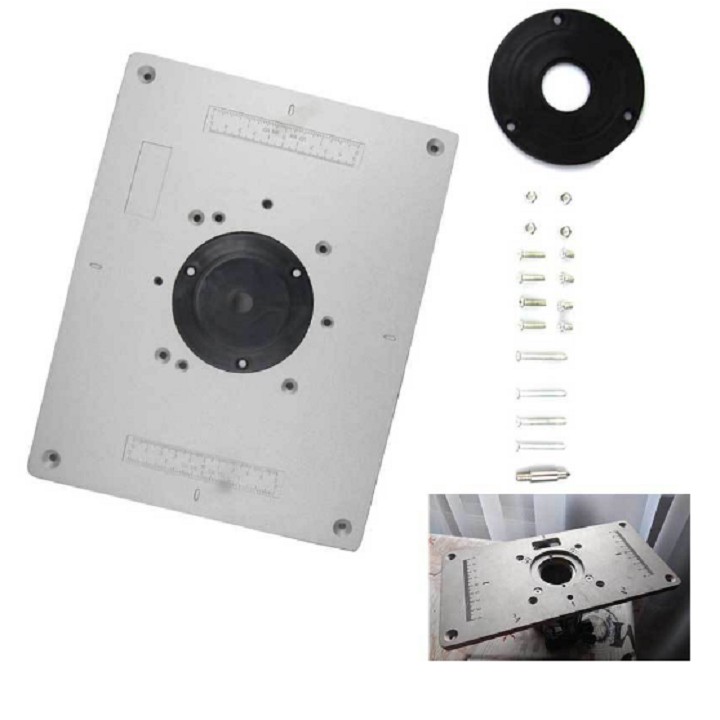Máy phay gỗ-tấm gá máy pha chế máy phay bàn 127 - hợp kim nhôm, gia công CNC chính xác, đảm bảo chất lượng cao