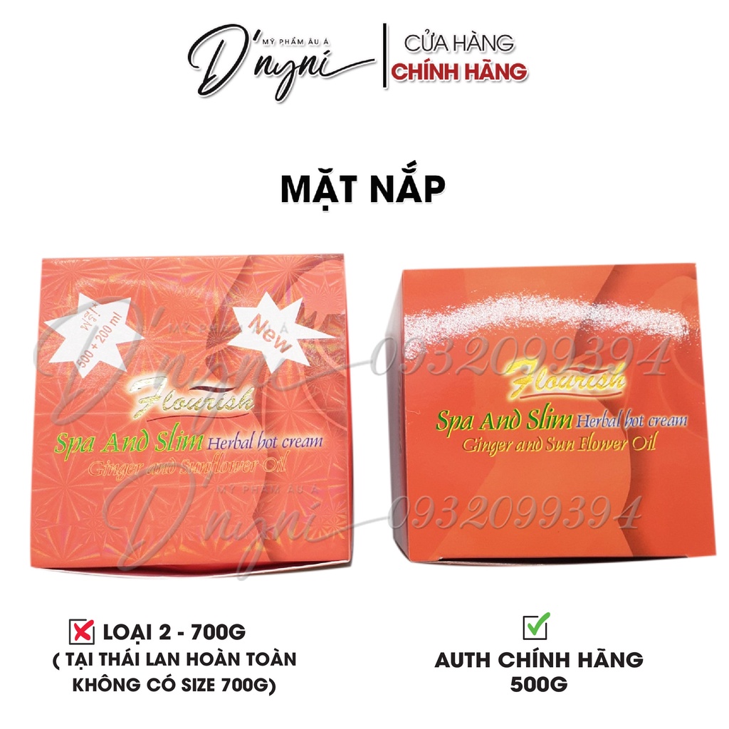 Kem Tan Mỡ Bụng Gừng Ớt Flourish Thái Lan 500ml