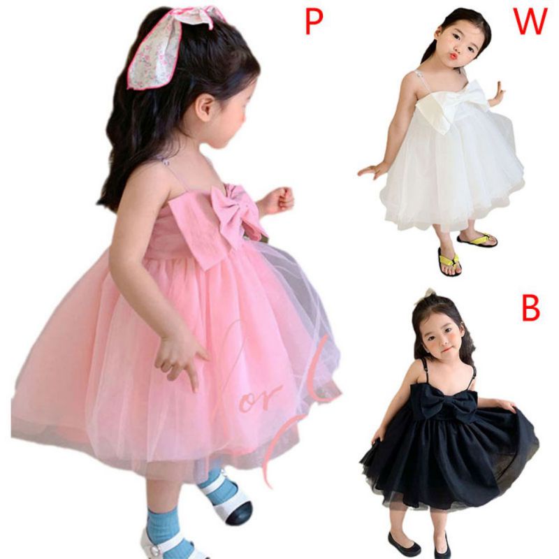 Đầm Công ChúA SáT NáCh, ThắT Nơ Dễ Thương Cho Bé GáI