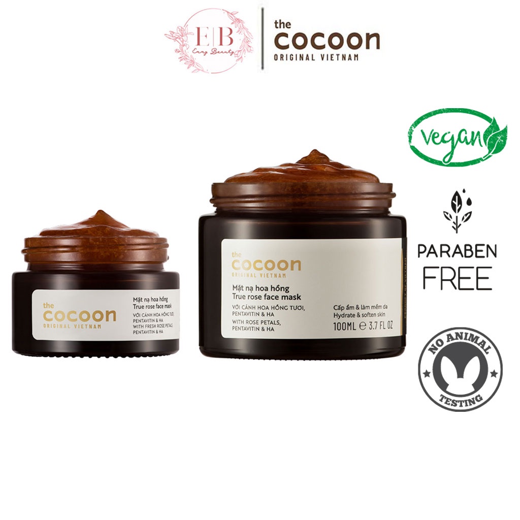 Mặt Nạ Hoa Hồng Cocoon Dưỡng Ẩm 30ml - 100ml