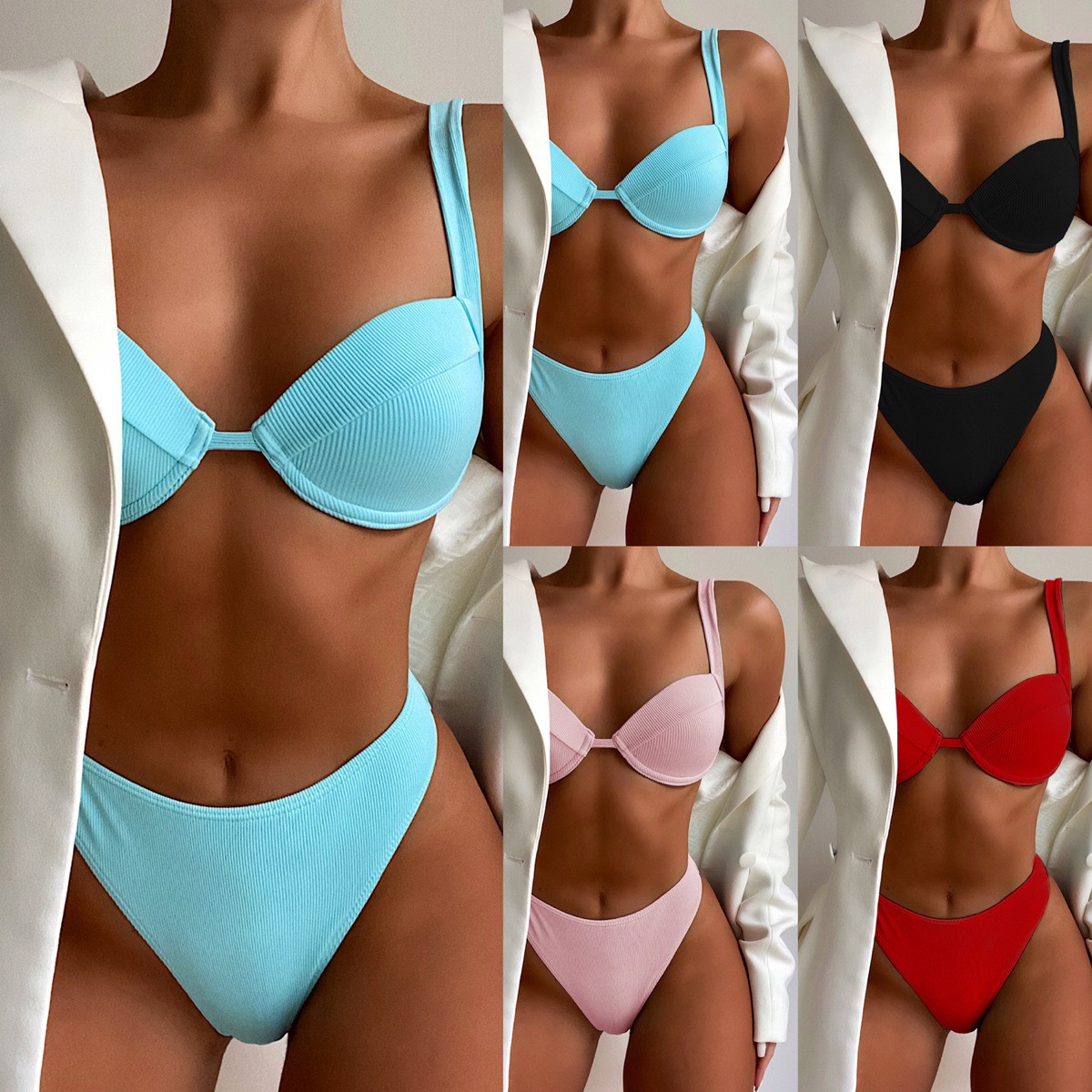 Bikini Nâng Ngực Màu Sắc Ngọt Ngào Cho Nữ