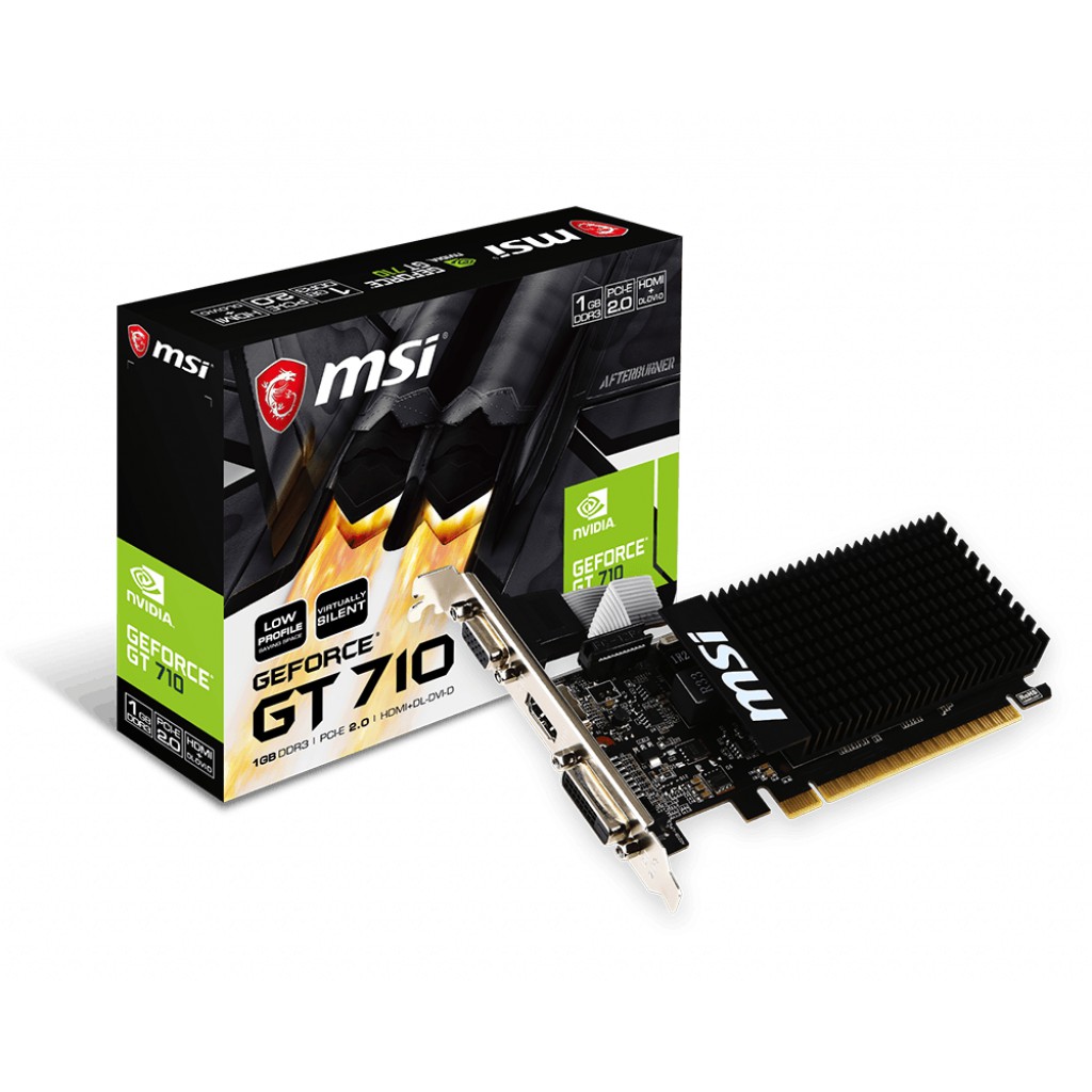 Card Màn Hình MSI GT710 1GD3H LP 1GB DDR3-Hàng Chính hãng