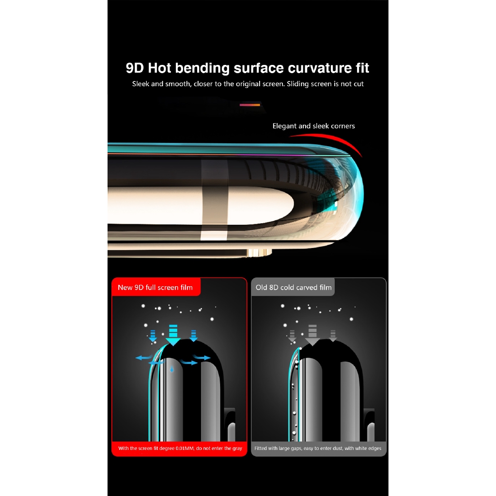 Kính Cường Lực 9D Bảo Vệ Màn Hình Cho Xiaomi 13 Pro 13 Lite Civi 2 1s Poco C55 X3 X4 NFC X4 X3 GT Pro F4 GT F3 F2 Pro M5 M5S M2 M4 M3 Pro
