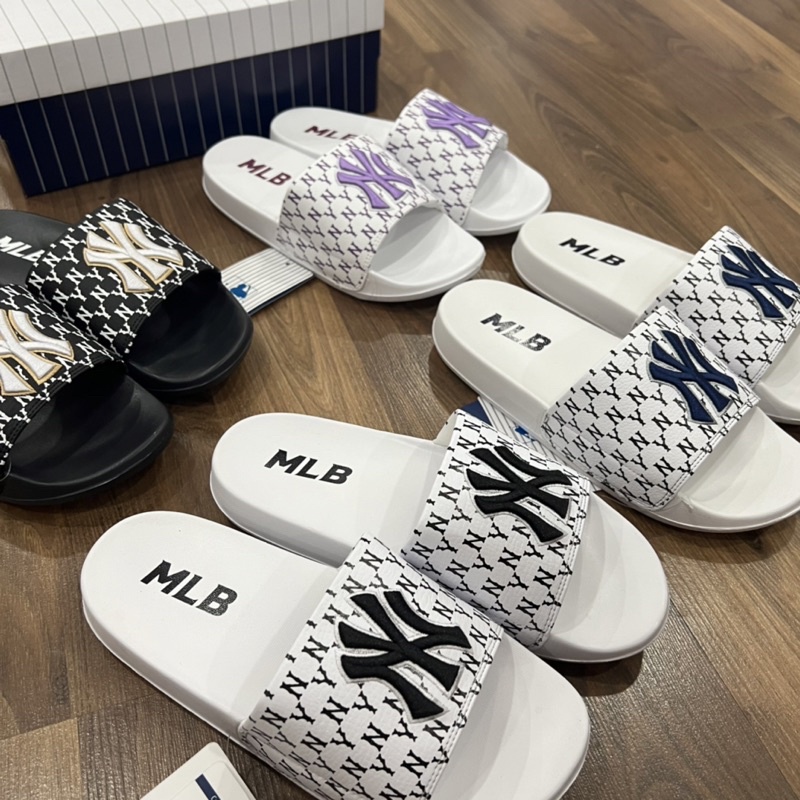 Dép M L B MONO NY Logo Thêu Xuất Xịn