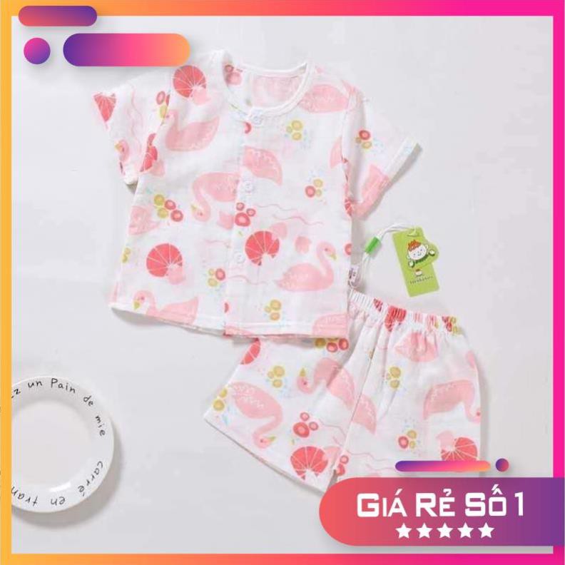 Quần áo trẻ em ⚡️ 𝗙𝗥𝗘𝗘𝗦𝗛𝗜𝗣 ⚡️ Bộ xô Aden Anais mùa hè cho bé vải sợi bông tự nhiên cho bé từ 5-23 kg