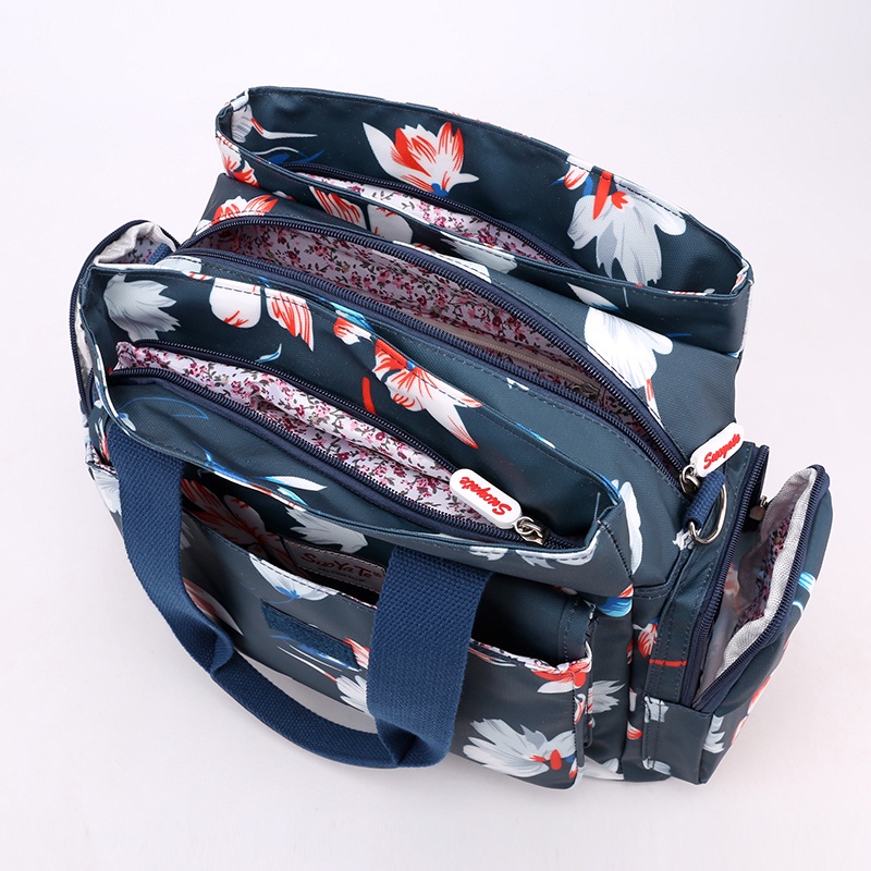 Túi Xách Đeo Vai Khổ Lớn Bằng Nylon In Họa Tiết Thời Trang Cho Nữ