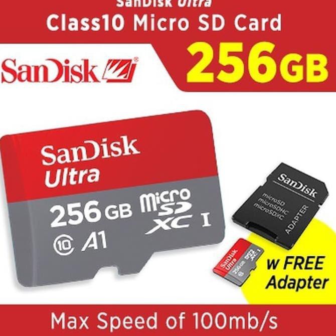 SANDISK Thẻ nhớ Micro SD 256GB ULTRA UHS I 1 Classic MBPS AMB / S MICROSD 256GB SDXC 0