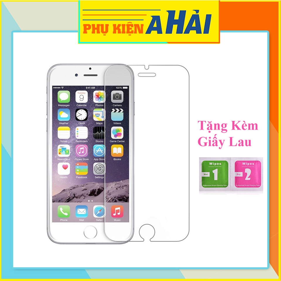 ⚡️Giá Sỉ⚡️ Cường Lực iphone _ Tặng giấy lau - Miếng dán màn hình iphone - No Box