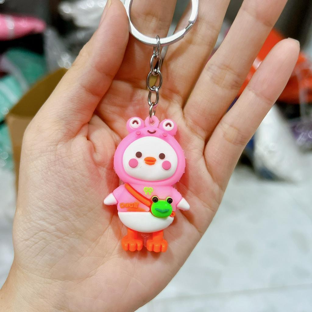Móc khóa VỊT HỒNG dễ thương