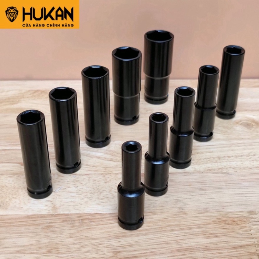 Máy siết bulong HUKAN X1 Pro lực siết 330nm tặng kèm bộ khẩu dài 10 cái