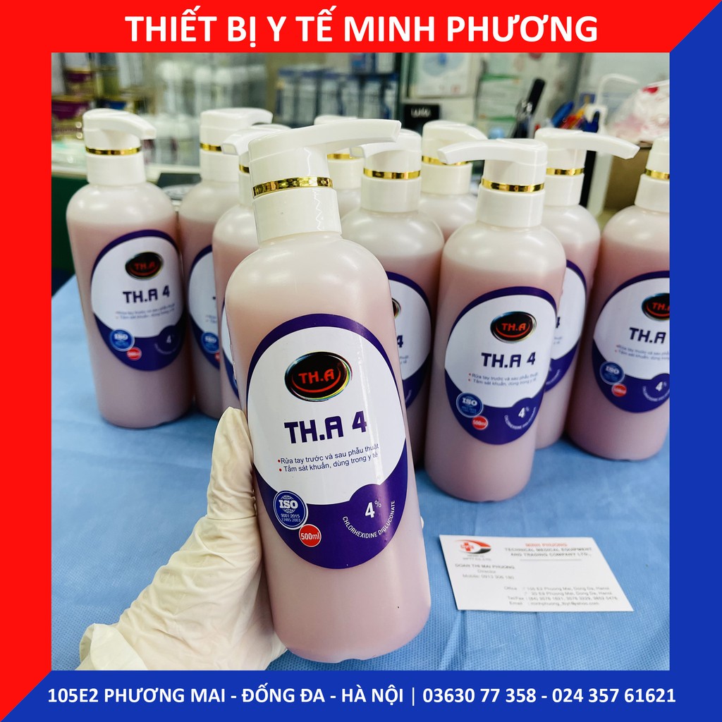 [CHÍNH HÃNG] Dung dịch rửa tay sát khuẩn THA dùng trước và sau phẫu thuật chai 500ML