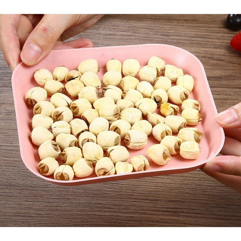 Đĩa lúa mạch, đĩa vuông đựng trái cây, bánh kẹo, đồ ăn