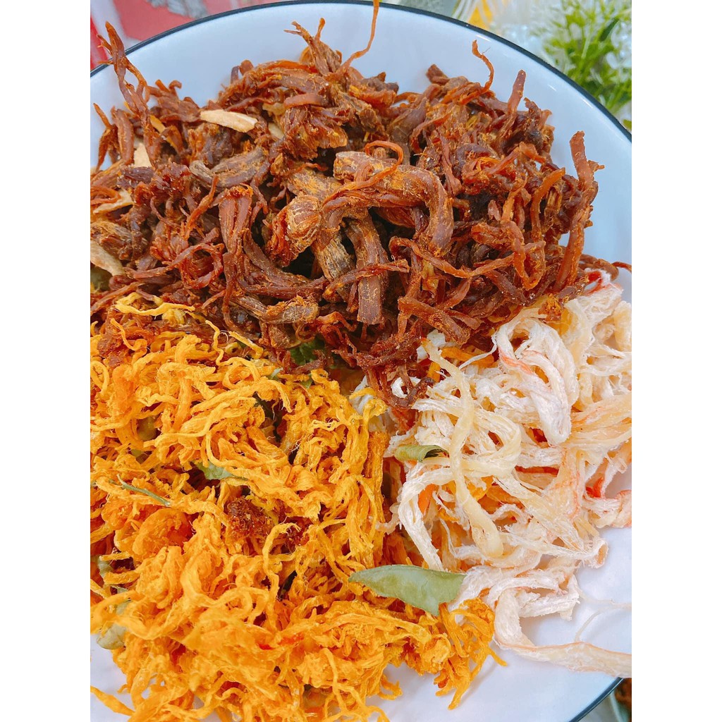 [ Deal Sốc Tặng 1 Cơm Cháy ] Mực Mix 3 Loại Hũ 300gr Siêu Ngon Ăn Là Mê Ngay - Ăn Vặt 86 | BigBuy360 - bigbuy360.vn