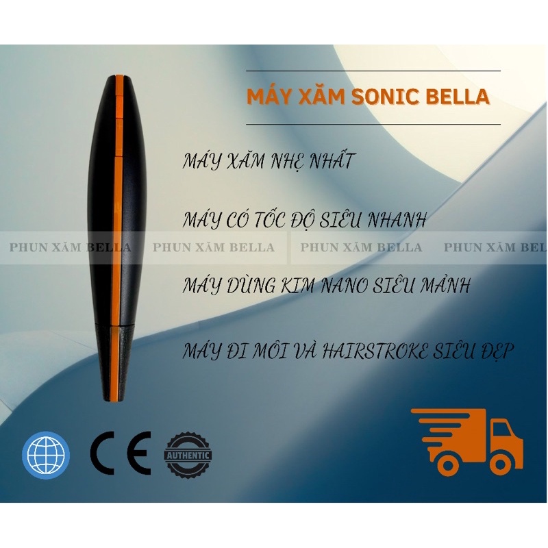 Máy phun xăm sonic bella, máy phun môi- Hàng chính hãng