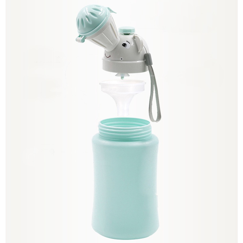 Bình Đi Tiểu Mini Cho Bé Trai, Bé Gái Tiện Lợi Thích Hợp Khi Đi Xe, Đi Du Lịch- Dung tích 500ml