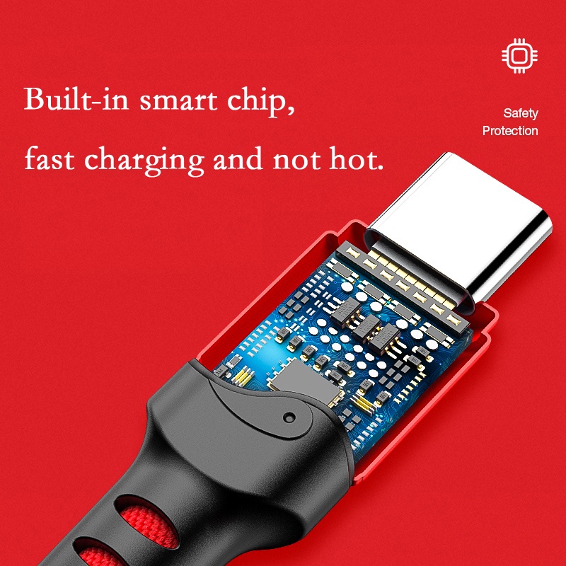 Dây Cáp Sạc Truyền Dữ Liệu 3 Trong 1 Đầu Micro Usb Type c Cho Android