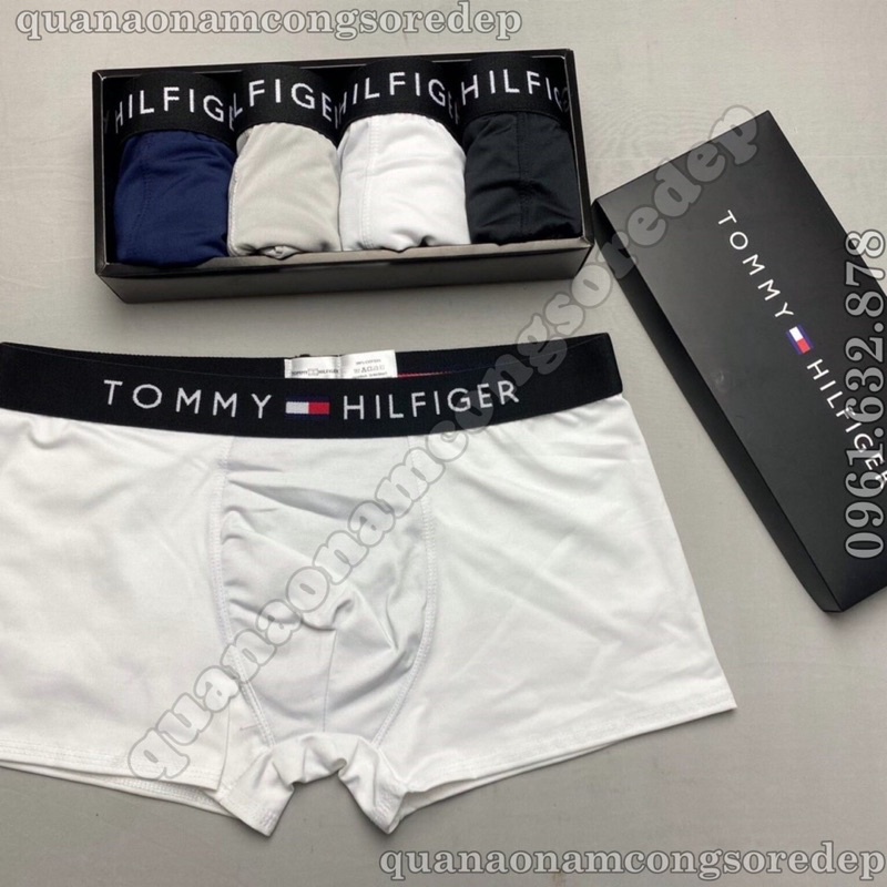 [Hộp 4 quần - Hộp 5 quần sịp ] Quần Lót Nam Boxer Thun LạnhTOMY, sang trọng Quần Sịp Nam thun lạnh Co dãn 4 chiều Loại 1