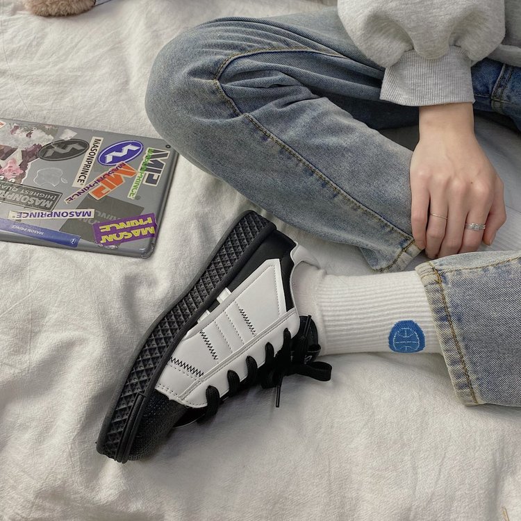 [ Mã 66CBSALE giảm 30K đơn 200K] Giày Thể Thao Bằng Da Pu Thời Trang Hàn Quốc Dành Cho Bạn Nữ | BigBuy360 - bigbuy360.vn