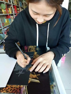 Tranh Cạo Việt Quê hương