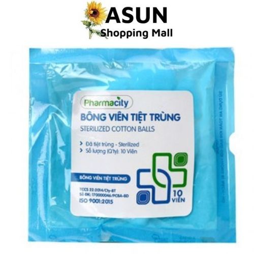 Gạc Tiệt Trùng Pharmacity 5 x 7.5cm (10 miếng/gói)