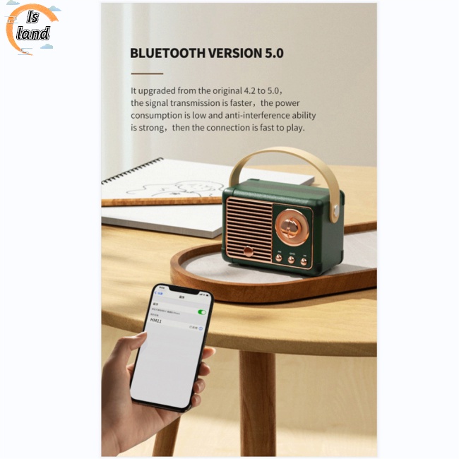 Loa Bluetooth Hm11 Thiết Kế Cổ Điển Chất Lượng Cao