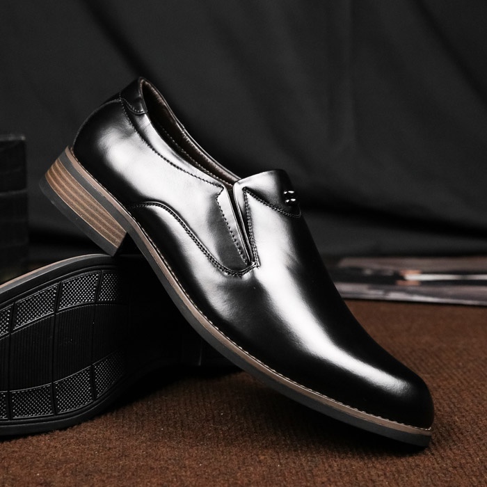 Giày nam đẹp da thật Manzano kiểu dáng trơn thanh lịch dành cho quý ông M66638