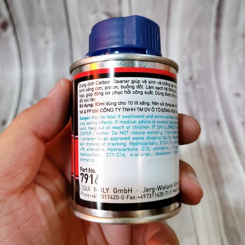 Dung dịch vệ sinh buồng đốt, dung dịch súc động cơ Liqui Moly dành cho xe máy 4 thì 80ml