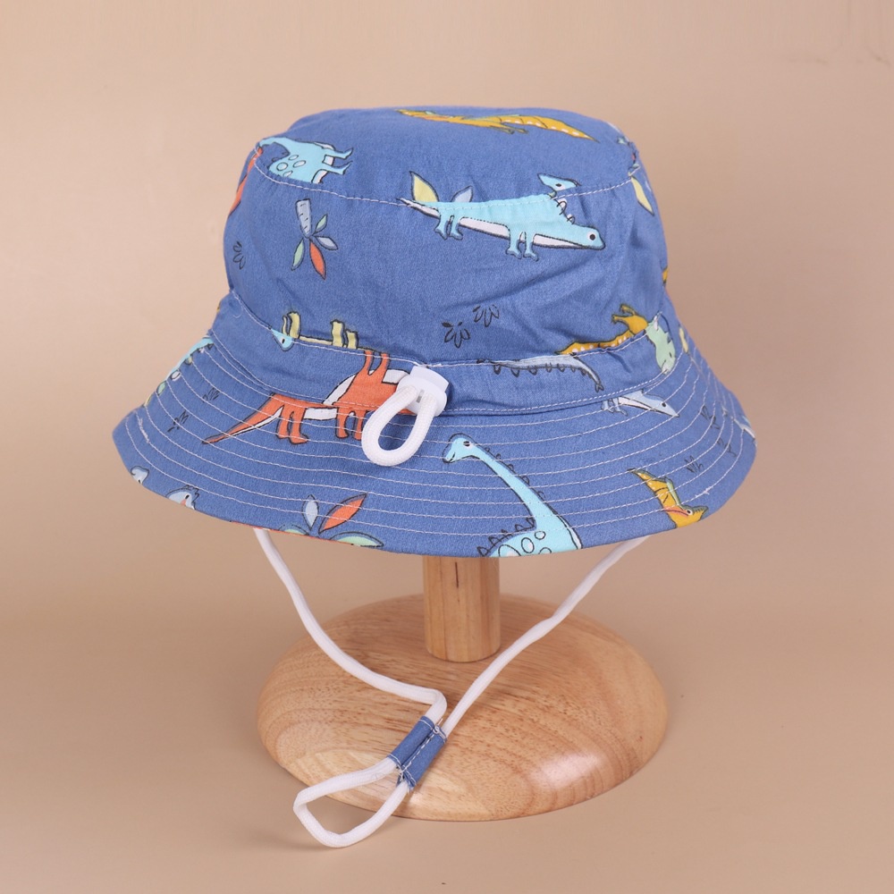 Nón tai bèo bằng cotton mềm mại in họa tiết hoạt hình có thể đIều chỉnh thời trang mùa hè dành cho trẻ em