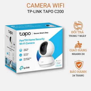 Camera wifi TP-Link ip không dây nhỏ gọn Tapo C200 xoay 360 độ 1080P 2MP chính hãng-ZTech