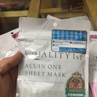 Mặt nạ Quality 1st All in one sheet mask dưỡng ẩm, trắng da