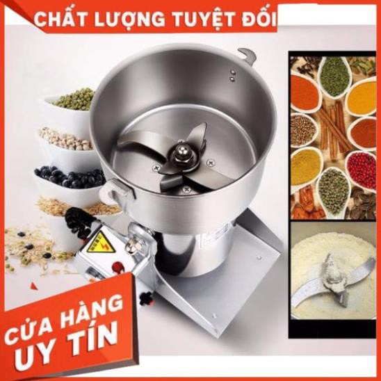 Máy Nghiền Bột Siêu Mịn, Máy xay đồ khô nghiền tinh bột nghệ ngũ cốc tam thất loại 800g - Hàng Nhập khẩu Chính Hãng