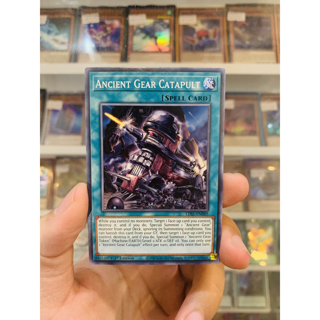 Thẻ Bài Lẻ YugiOh! Mã LDS1-EN089 - Ancient Gear Catapult - Common - 1st Edition