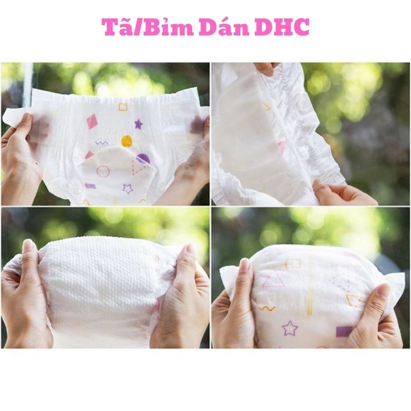 BỈM/TÃ DÁN DHC 🌟 FREE SHIP 🌟 Tã Cao Cấp Nội Địa TRUNG / Giấy tờ chứng nhận đầy đủ/ Đủ các Size S62/M56/L50/XL44