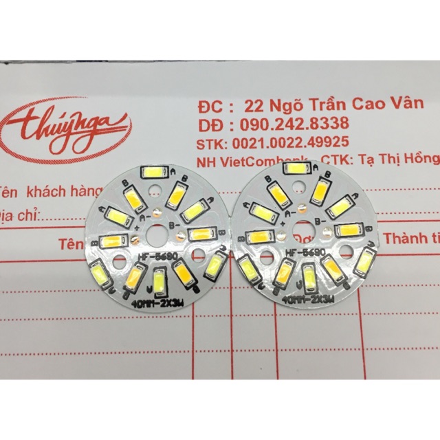 Led vỉ hạt 3w-3 màu- qua chấn lưu