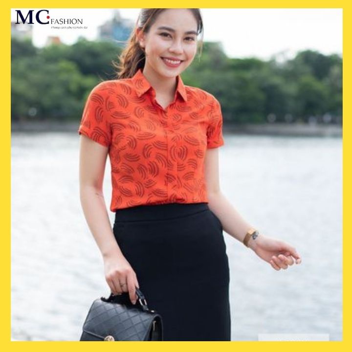 Áo Sơ Mi Nữ Cao Cấp Đẹp Tay Ngắn Thời Trang Công Sở Mc Fashion A628