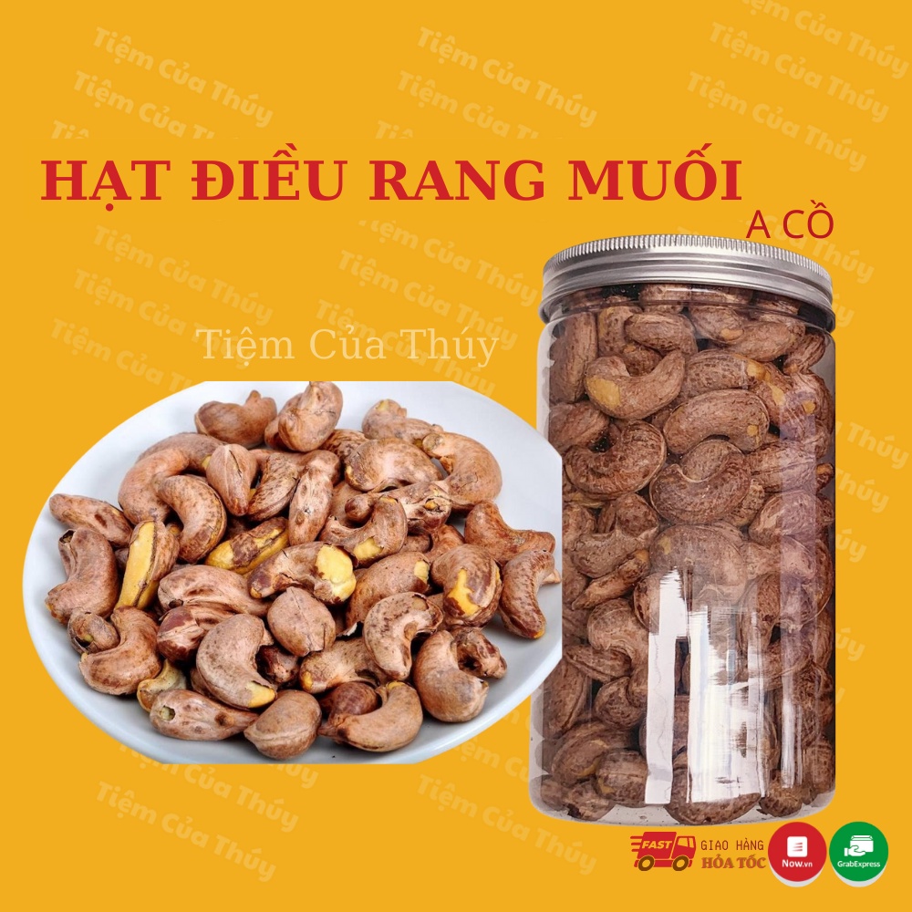 Hạt điều rang muối 500gr hạt điều to a cồ đóng hũ pet