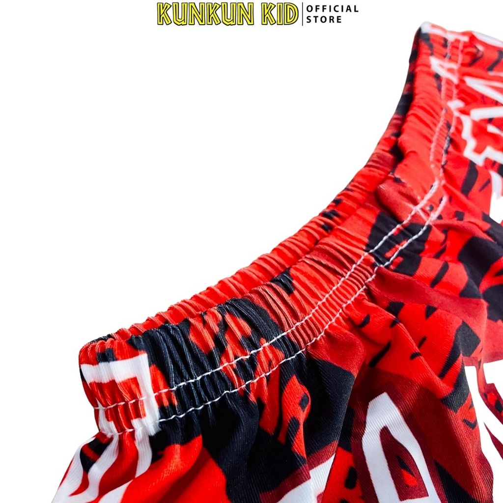 Bộ thể thao bé trai KUNKUN KID TT003 thun lạnh in 3d số 23 size đại 10-60kg