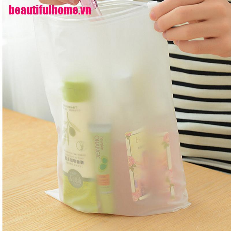 [Hàng mới về] Túi đựng đồ dùng trang điểm chống thấm nước đa năng có khóa kéo tiện lợi khi đi du lịch