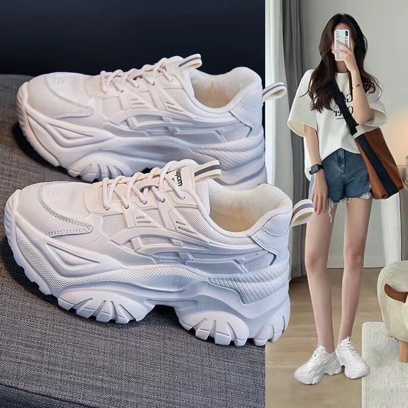 GIẦY THỂ THAO ĐẾ CAO VIỀN PHỐI LƯỚI