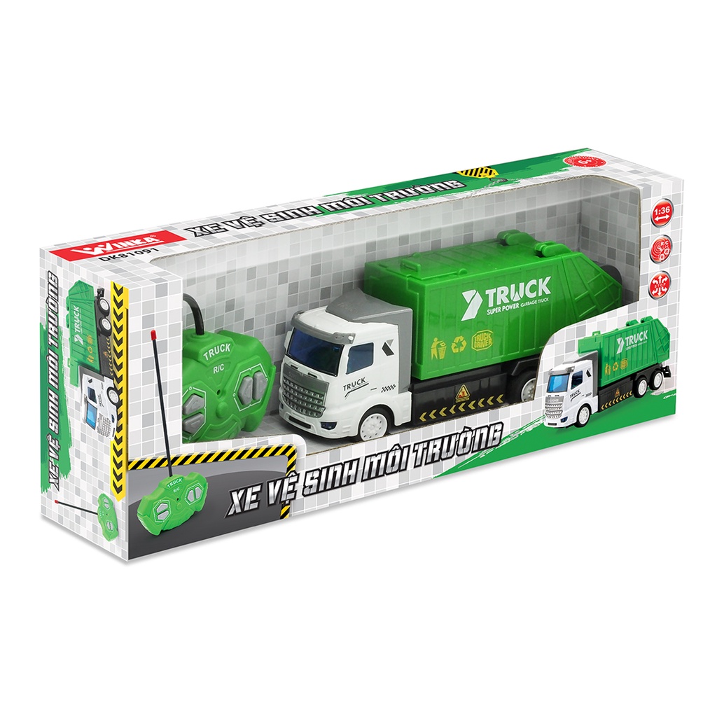 Xe Vệ Sinh Môi Trường - Điều Khiển Từ Xa, DK81091 Duka
