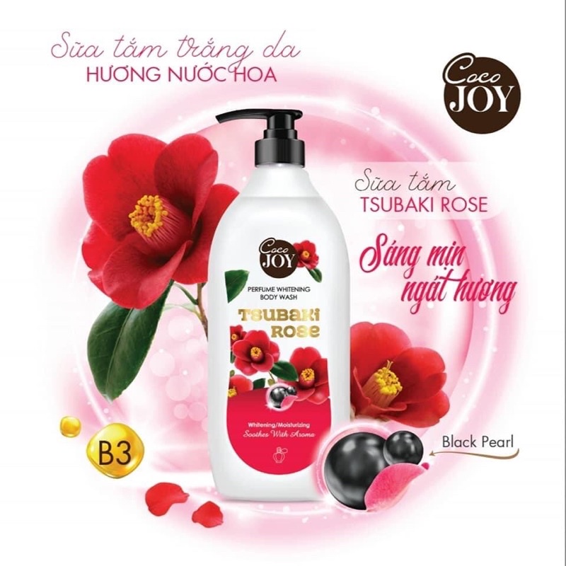 SỮA TẮM TRẮNG DA HƯƠNG NƯỚC HOA COCO JOY TẶNG KÈM DÂY